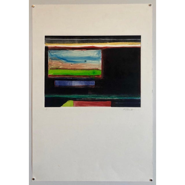 Printmaking Materials Pierre Obando, Abstract Modernist Colorful Bold Monoprint Monotype Painting Print Pierre Obando, 1997 For Sale - Image 7 of 7