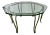 Mid-Century Modern Faux Bamboo CastIron Glass Top Coffee Table For Sale