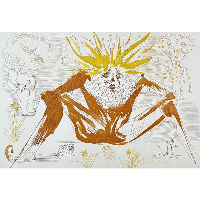 Surrealism 1960s Salvador Dali Le Cirque Le Fou (Clown) For Sale - Image 3 of 6