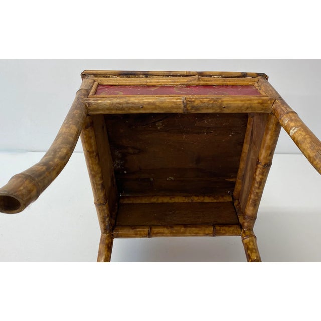 Wood Late 19th Century Bamboo & Cane Victorian Bedroom Chair C.1890 For Sale - Image 7 of 12