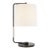 Barbara Barry by Visual Comfort Signature Swing Table Lamp in Bronze with Linen Shade For Sale