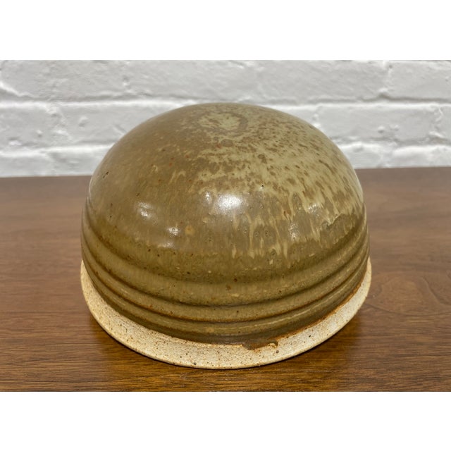 1960s Mid Century Modern Vintage Studio Pottery Bowl, C. 1960's For Sale - Image 5 of 8