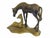 Mid 20th Century Solid Brass Mare and Foal Horses on a Base Figurines For Sale - Image 4 of 8