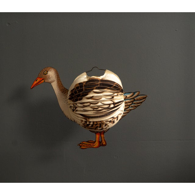 Paper Goose Lantern, West Germany, 1960s For Sale - Image 10 of 14