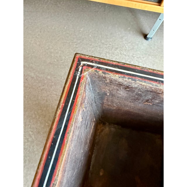 Vintage 1950s Trompe L’Oeil Painted Wood Book Motif Cachepot Planter Basket Fornasetti Style For Sale - Image 10 of 16