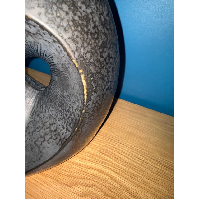 Studio a Home Handcrafted Portuguese Ceramic Totem Sculpture - Reactive Bronze Glaze For Sale - Image 14 of 14