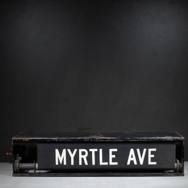 Black Brooklyn Nyc Subway Destination Roll c.1900-1910 For Sale - Image 8 of 16