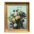 19th Century Floral Still Life with Butterfly Oil Painting For Sale