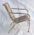 1940's French Wrought Iron Garden Chairs and Bench For Sale - Image 11 of 15