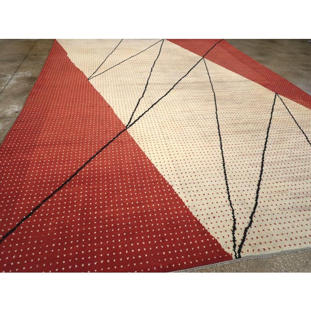 Galerie Shabab Collection Mid-20th Century Handmade Czech Art Deco Large Room Size Carpet by Antonin Kybal For Sale In New York - Image 6 of 8