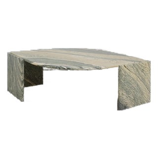 Mid 20th Century Eye-Shaped Marble Coffee Table For Sale