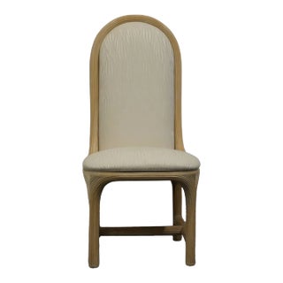 American Drew Bleached Wood Coastal Contemporary Style Dining Side Chair For Sale
