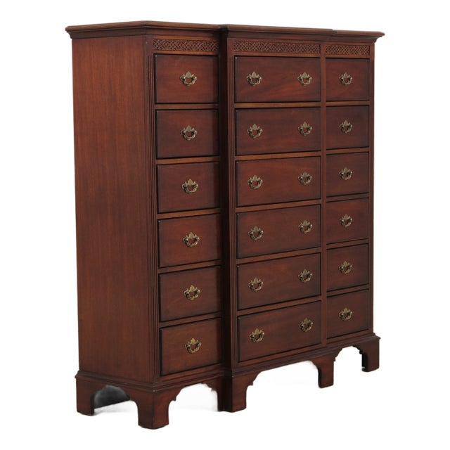 Lexington Mahogany 18 Drawer Chest For Sale