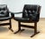 Set of Siesta Dining or Desk Chairs in Black Leather by Ingmar Relling Westnova for Westnofa, 1960s For Sale - Image 9 of 11