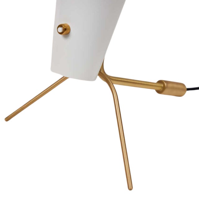 Pierre Guariche G24 Table Lamp in Green and White for Sammode Studio For Sale - Image 6 of 6