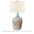 Vibrant William Morris pattern table lamp.