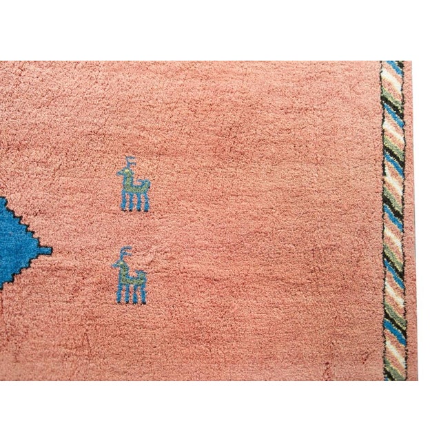 Vintage Persian Gabbeh Rug For Sale - Image 9 of 12