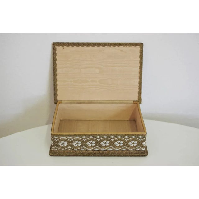 Venice Boxes in Fabric and Wood, 1970s, Set of 5 For Sale - Image 14 of 18