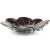 Beautiful large vintage Murano hand blown black with copper aventurine Italian art glass centerpiece bowl. The piece has a...