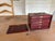 Chinoiserie Vintage Chinese Mahjong Set, Bone & Bamboo Tiles, 5-Drawer Rosewood Case With Brass Hardware For Sale - Image 3 of 13