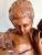 Early 20th Century French Walnut Carved Figuritive Sculpture of Boy & Girl For Sale - Image 5 of 9