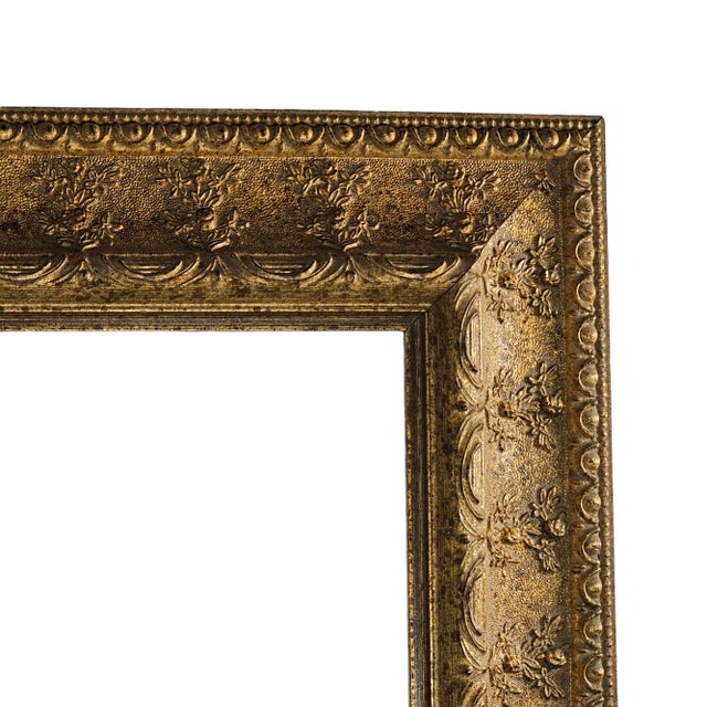 Wood Ornate Gilt Carved Composite Frame For Sale - Image 7 of 11