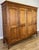 Vintage French Louis XVI Style Carved Oak 4-Door Wardrobe For Sale - Image 3 of 12