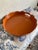 Hand Painted Lacquered Scallop Tray Orange For Sale - Image 11 of 12