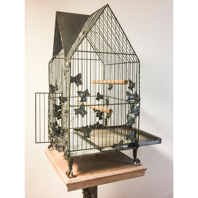Custom Made Steel Bird Cage Chairish