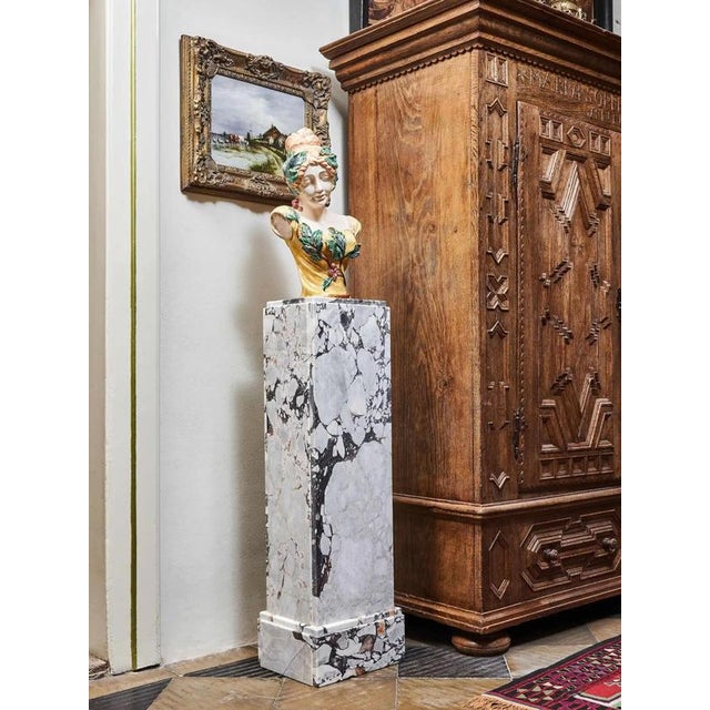 Art Deco Marble Pedestal For Sale - Image 3 of 12