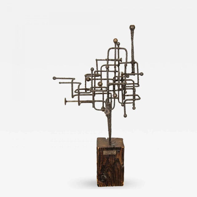 Abstract 1970s Stanyo Kaminsky Brutalist Abstract Sculpture For Sale - Image 3 of 3