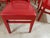 Wood Red Dining Chairs - set of 8 For Sale - Image 7 of 13