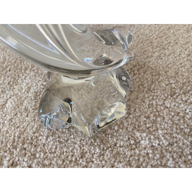 Art Deco Mid-Century Art Deco Daum Crystal Water Bird Sculpture For Sale - Image 3 of 11