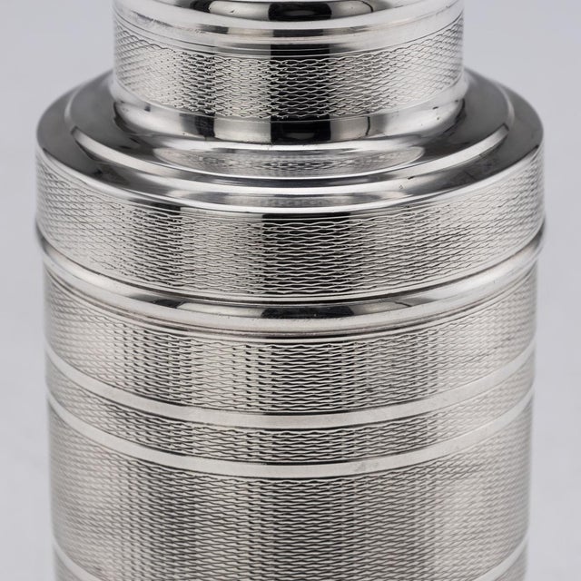 Metal 20th Century English Silver Travel Cocktail Shaker, 1950s For Sale - Image 7 of 12