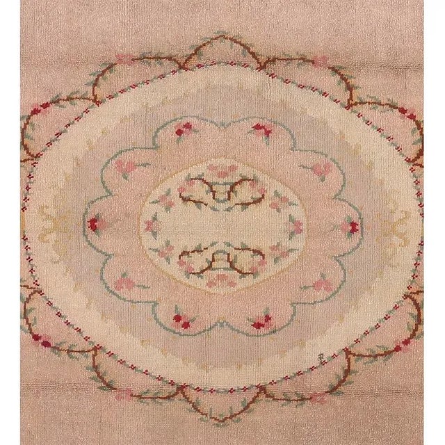 1920s Antique French Savonnerie Area Rug 10’9″ X 13’8″ For Sale - Image 4 of 7
