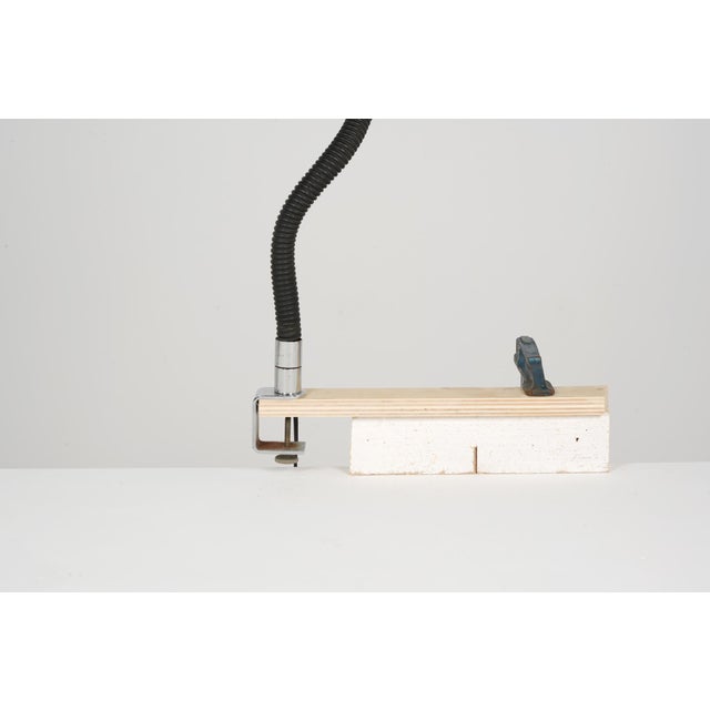 Contemporary Vintage French Desk Lamp in Steel, 1970 For Sale - Image 3 of 6