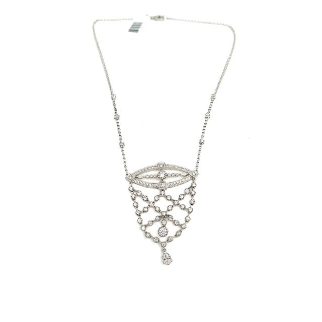 Modern 2.23 Ct Diamond Necklace For Sale - Image 3 of 5