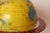 Vintage Replogle Yellow and Red Tin Litho "Globe Grams' Spinning World Globe For Sale - Image 15 of 18
