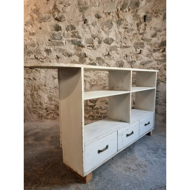 Vintage French Pine Shoe Cabinet with Drawers, 1960s For Sale - Image 11 of 18
