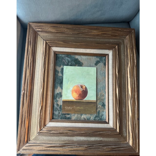 2020s Contemporary Gouache Peach, Framed For Sale - Image 5 of 11