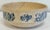 Late 19th Century Antique Primitive Stoneware Crock Bowl With Floral Design For Sale - Image 5 of 8