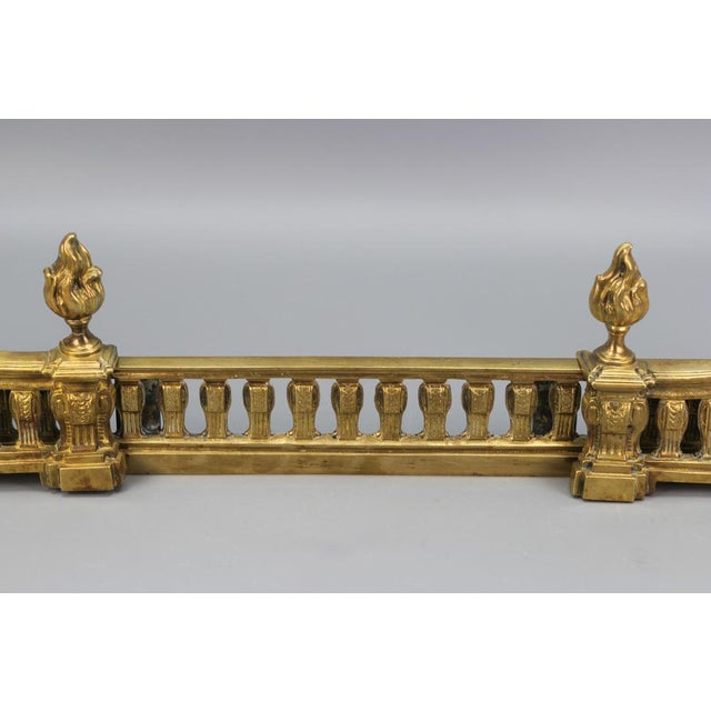 Late 19th Century French Bronze Fireplace Fender Set, 1890s, Set of 3 For Sale - Image 4 of 18