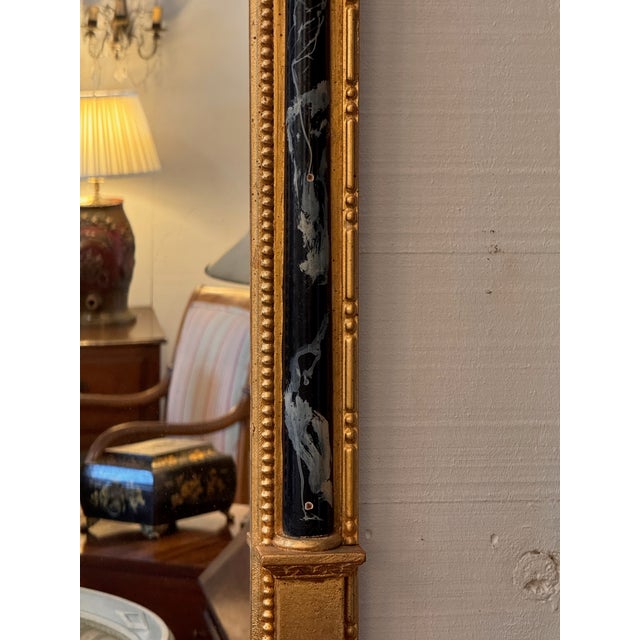1950s Pair of Vintage Giltwood Mirrors in the Neoclassical Manner For Sale - Image 5 of 11
