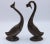 Ceramic Mid Century Modern Bronze Ceramic Cranes - Set of 2 For Sale - Image 7 of 10