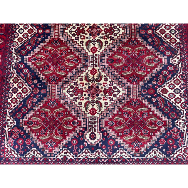 Fine Afghan Khal Mohammadi Biljik Wool Medallion Rug - 6'9" X 4'10" For Sale - Image 4 of 12