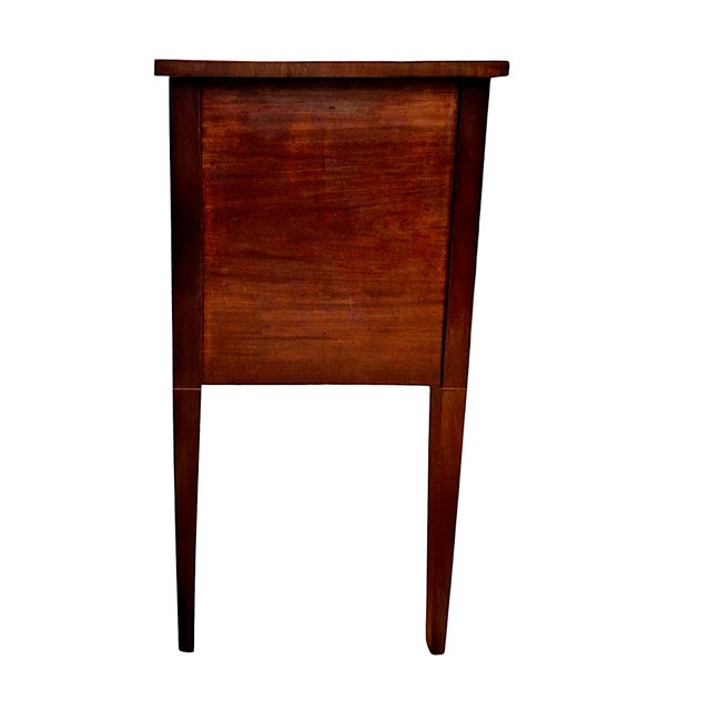 American American Federal Style Diminutive Inlaid Mahogany Sideboard With Key For Sale - Image 3 of 10