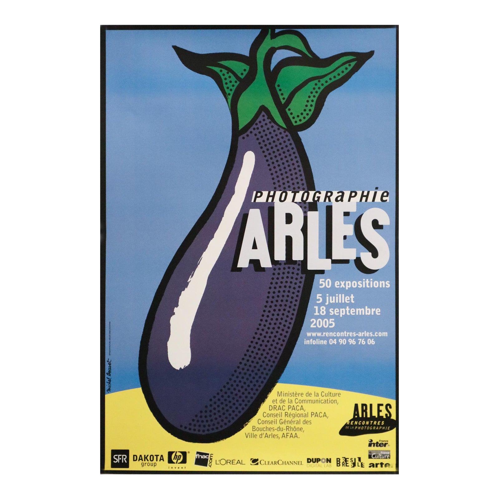 2005 Original Festival Poster, Arles Eggplant - Michel Bouvet