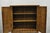 Brown Antique Jacobean Renaissance Tudor Oak Blind China Cabinet Bookcase Cupboard For Sale - Image 8 of 15