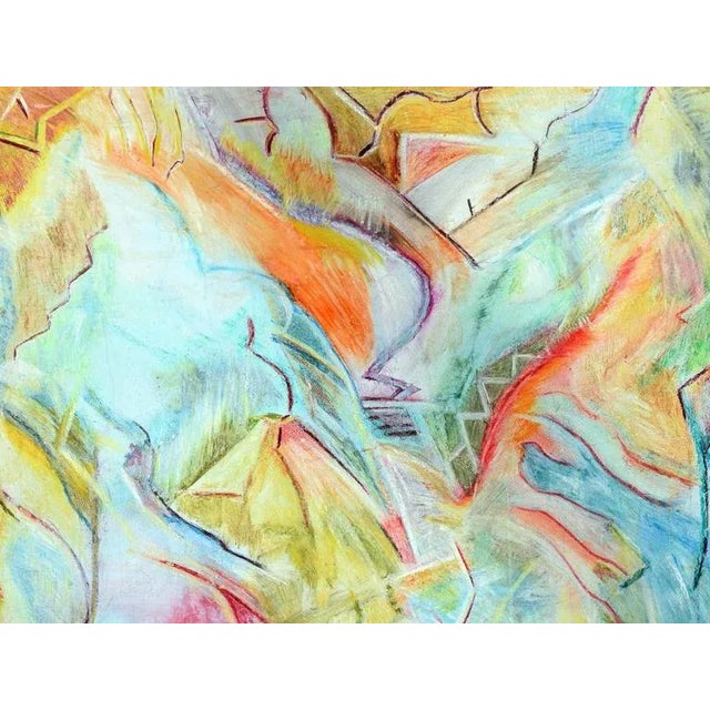 Abstract "Berkeley Hills" Contemporary Abstract Oil Painting by JP Tipton. Sr., Framed For Sale - Image 3 of 6