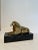 Art Deco 1960s Brass Lion on Marble Base For Sale - Image 3 of 7